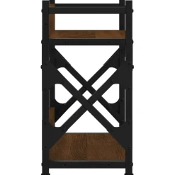 vidaXL Printerstandaard 2-laags 40x20x40 cm bewerkt hout bruineiken