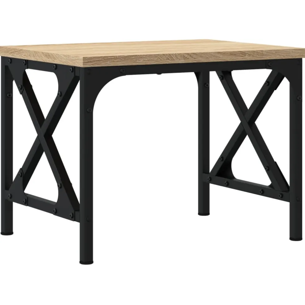vidaXL Printerstandaard 40x30x31 cm bewerkt hout sonoma eikenkleurig
