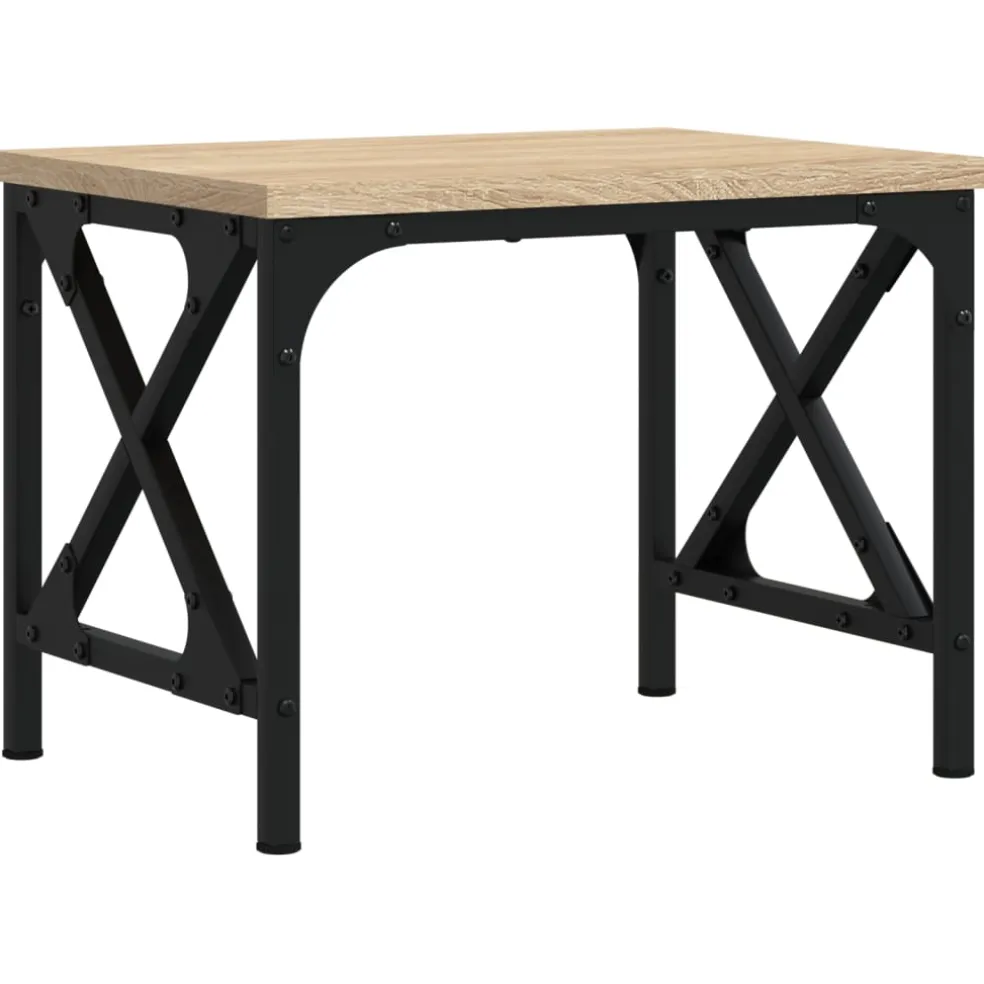 vidaXL Printerstandaard 40x30x31 cm bewerkt hout sonoma eikenkleurig