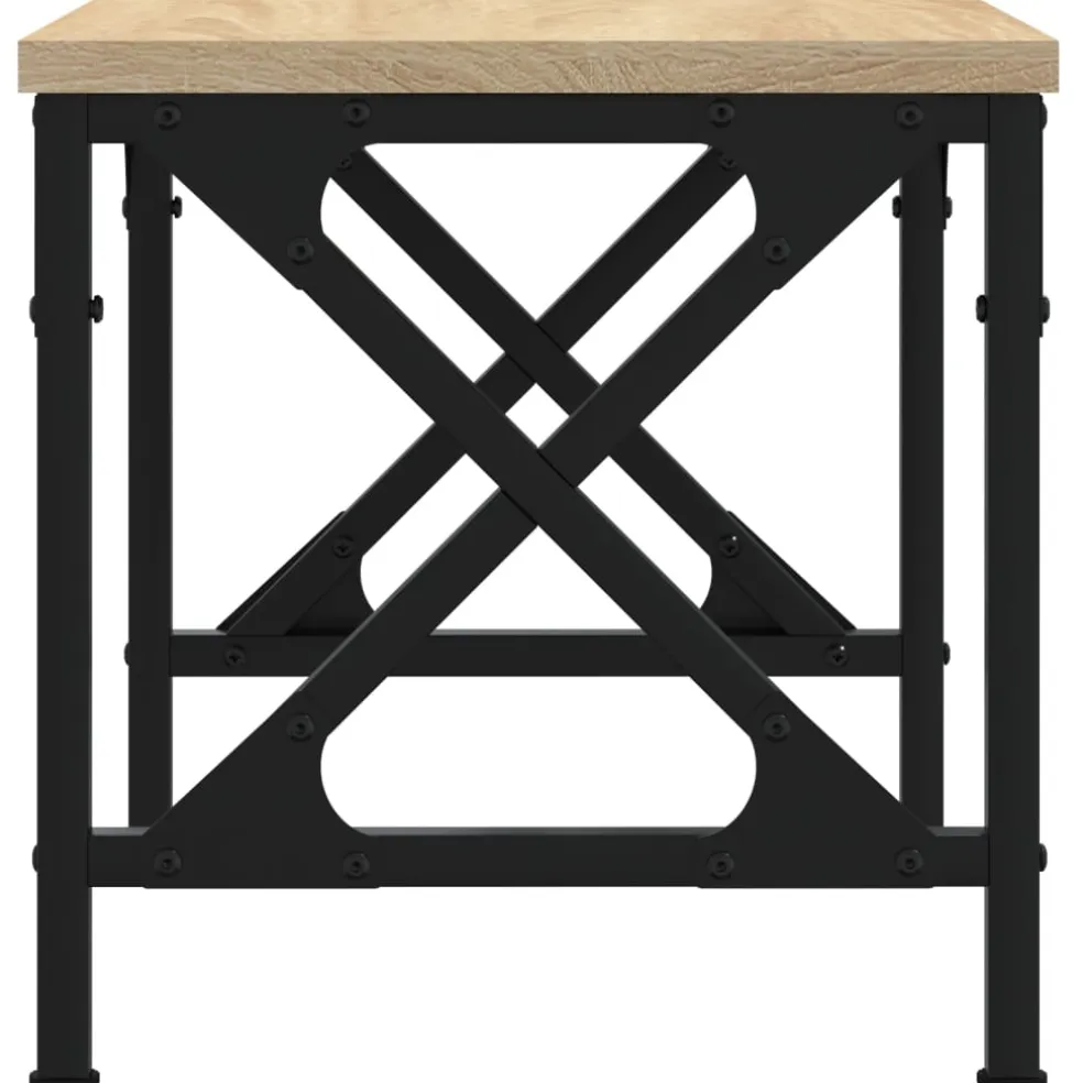 vidaXL Printerstandaard 40x30x31 cm bewerkt hout sonoma eikenkleurig