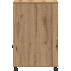 vidaXL Printerstand Artisanaal eiken 60 x 48 x 74 cm Bewerkt hout