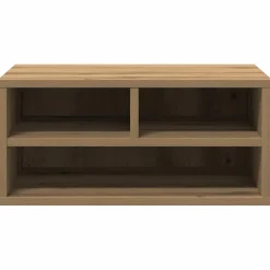 vidaXL Printerstand Artisanaal eiken 49 x 40 x 22,5 cm Bewerkt hout