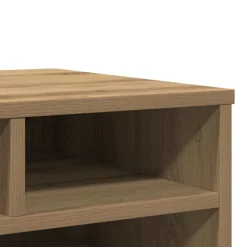 vidaXL Printerstand Artisanaal eiken 49 x 40 x 22,5 cm Bewerkt hout