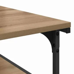 vidaXL Printerstand Artisan Eiken 43 x 48 x 64 cm Bewerkt hout