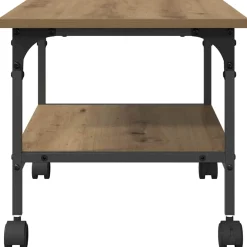 vidaXL Printerstand Artisan Eiken 50 x 40 x 38 cm Bewerkt hout