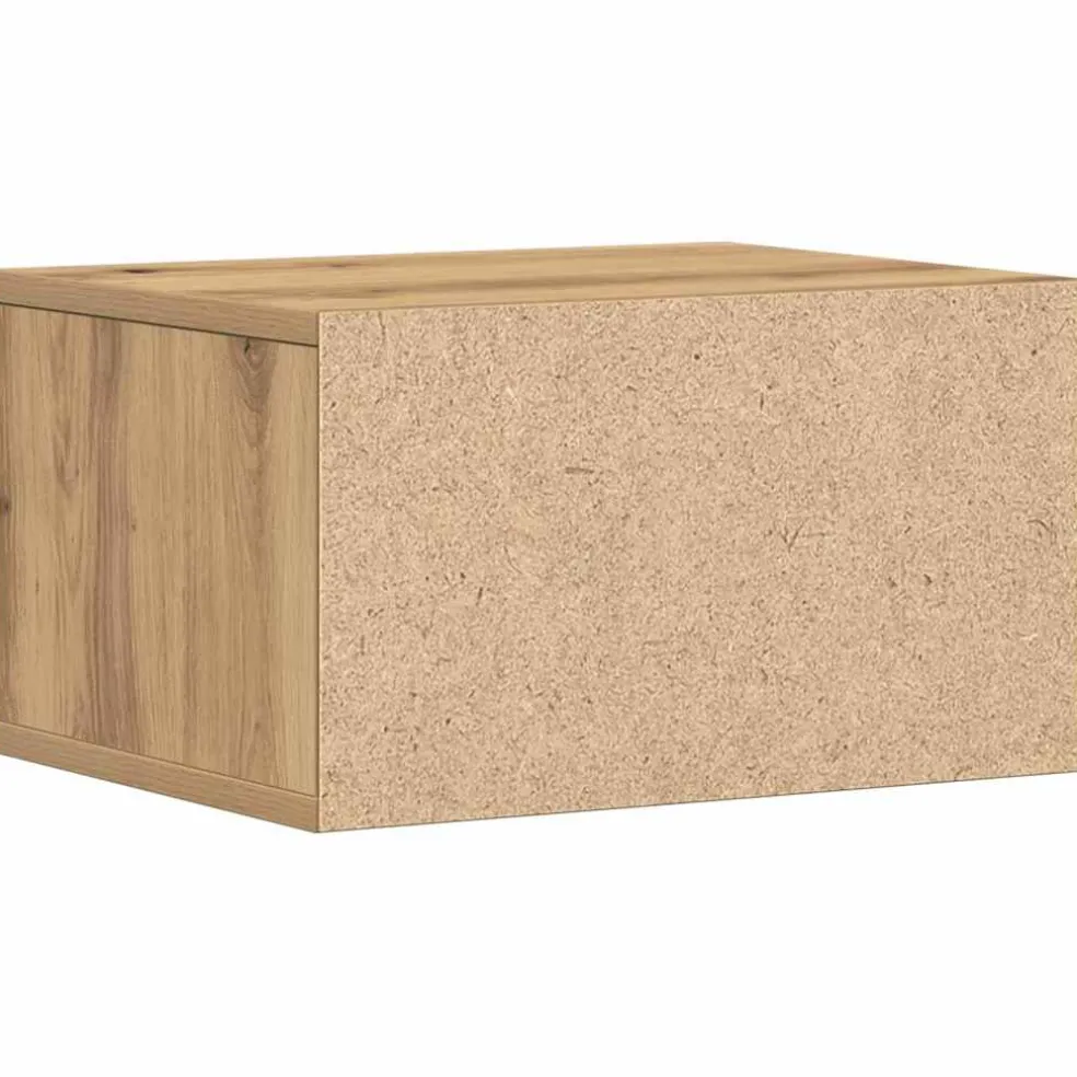 vidaXL Printerstand Artisan Eiken 40 x 32 x 22,5 cm Bewerkt hout