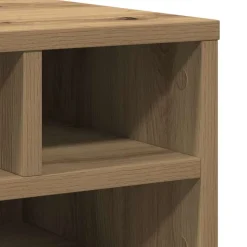 vidaXL Printerstand Artisan Eiken 40 x 32 x 22,5 cm Bewerkt hout