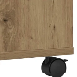 vidaXL Printerstand artisanaal eikenkleurig 60 x 50 x 67 cm