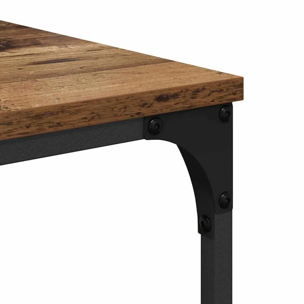 vidaXL Printerstand Oud hout 50 x 41 x 75 cm Bewerkt hout