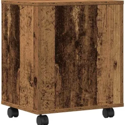 vidaXL Printerstand Oud hout 41 x 32 x 48 cm Bewerkt hout