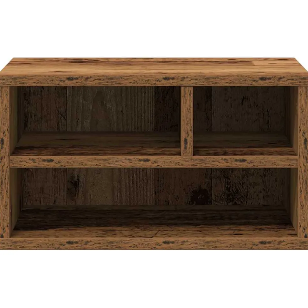 vidaXL Printerstand Oudhout 40 x 32 x 22,5 cm Bewerkt hout