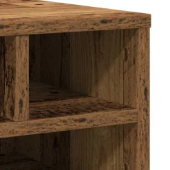 vidaXL Printerstand Oudhout 40 x 32 x 22,5 cm Bewerkt hout