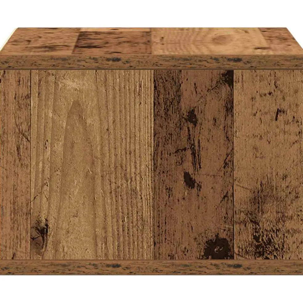 vidaXL Printerstand Oudhout 40 x 32 x 22,5 cm Bewerkt hout