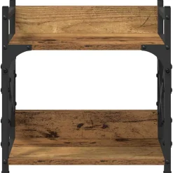 vidaXL Printerstand Oud Hout 40 x 20 x 40 cm Bewerkt hout