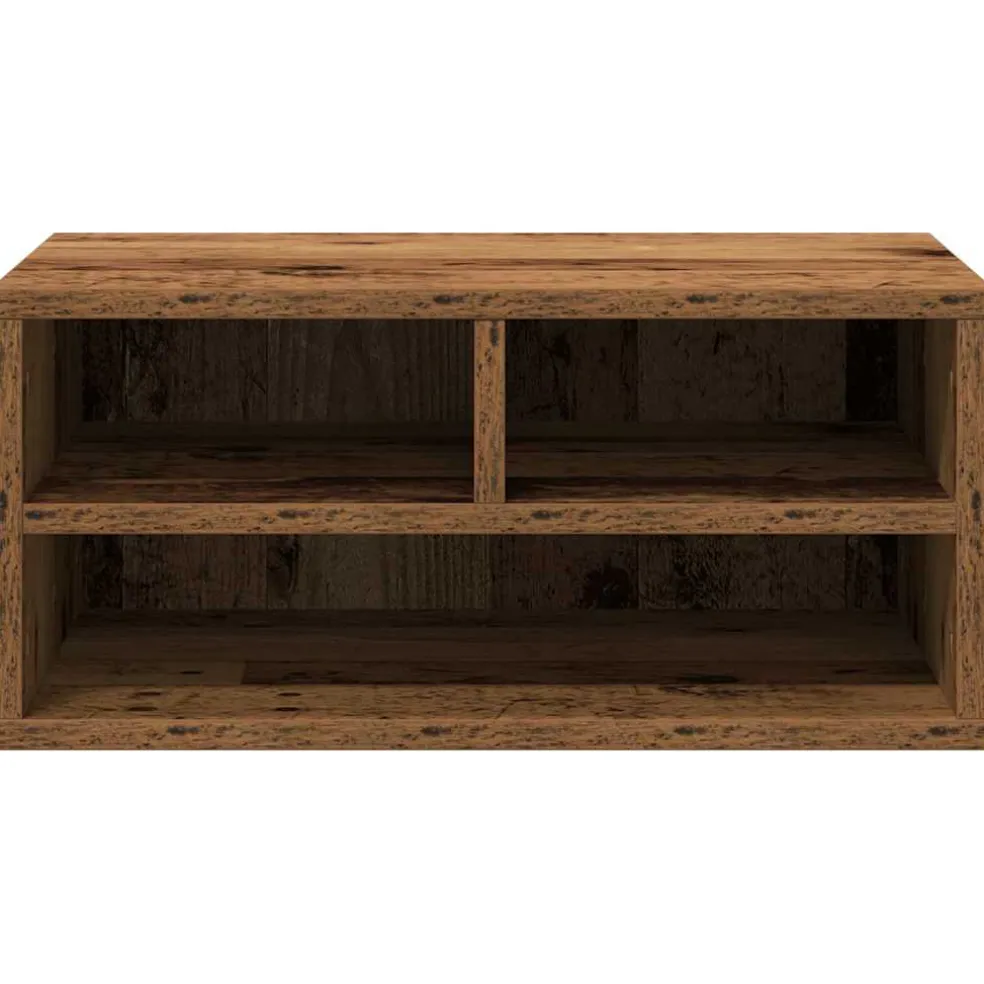 vidaXL Printerstand Oud hout 49 x 40 x 22,5 cm Bewerkt hout