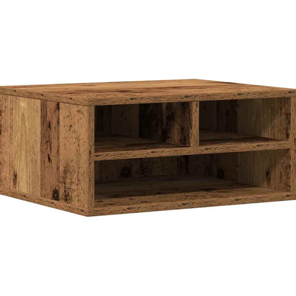 vidaXL Printerstand Oud hout 49 x 40 x 22,5 cm Bewerkt hout