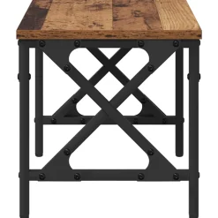 vidaXL Printerstand Oud hout 40 x 30 x 31 cm Bewerkt hout