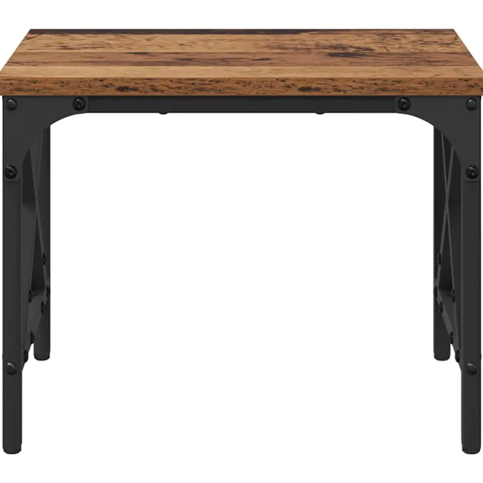 vidaXL Printerstand Oud hout 40 x 30 x 31 cm Bewerkt hout