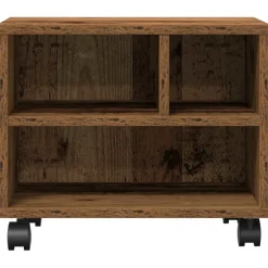 vidaXL Printerstand Oudhout 41 x 32 x 34,5 cm Bewerkt hout