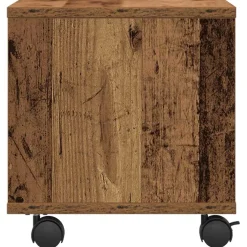 vidaXL Printerstand Oudhout 41 x 32 x 34,5 cm Bewerkt hout