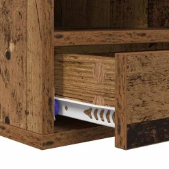 vidaXL Printerstand Oud Hout 40 x 32 x 24 cm Bewerkt hout