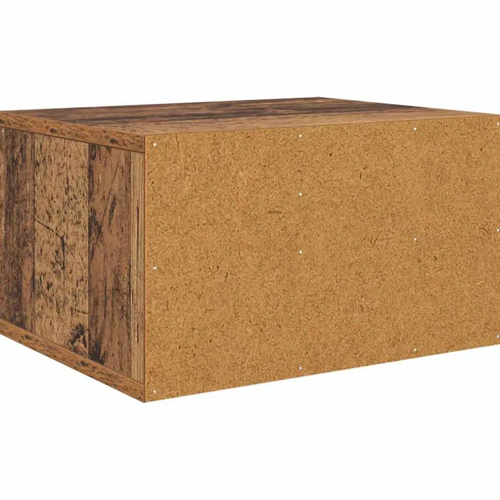 vidaXL Printerstand Oud Hout 40 x 32 x 24 cm Bewerkt hout