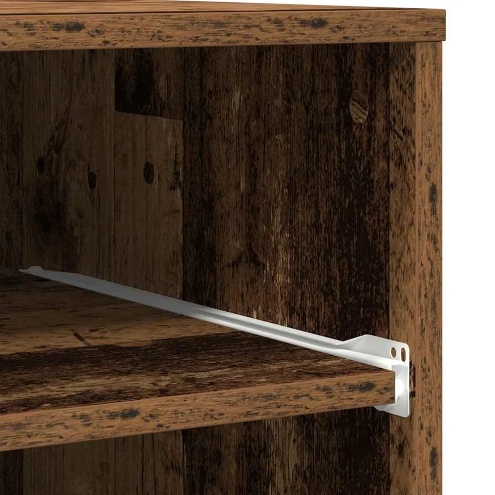 vidaXL Printerstand Oud hout 60 x 48 x 74 cm Bewerkt hout