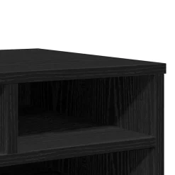 vidaXL Printerstand Zwart eiken 49 x 40 x 22,5 cm Bewerkt hout