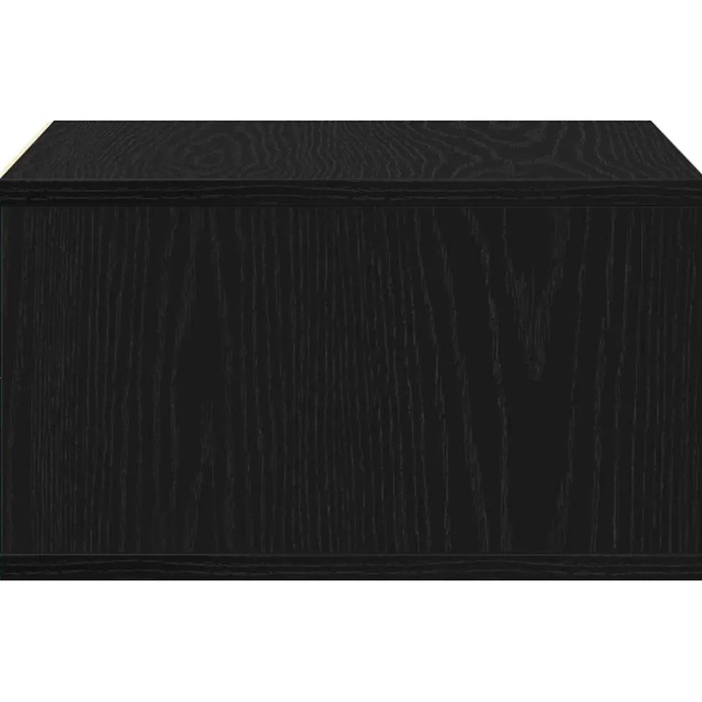 vidaXL Printerstand Zwart eiken 49 x 40 x 22,5 cm Bewerkt hout