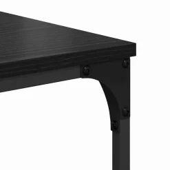 vidaXL Printerstand Zwart eiken 50 x 41 x 75 cm Bewerkt hout