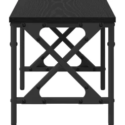 vidaXL Printerstand Zwart eiken 40 x 30 x 31 cm Bewerkt hout