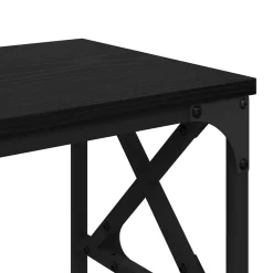 vidaXL Printerstand Zwart eiken 40 x 30 x 31 cm Bewerkt hout