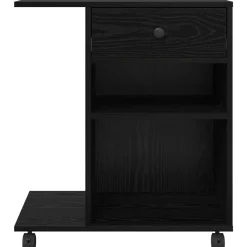 vidaXL Printerstand Zwart eiken 60 x 40 x 68,5 cm Bewerkt hout