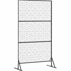 vidaXL Privacyscherm 100 x 50 x 180 cm Roestvrij staal zilver