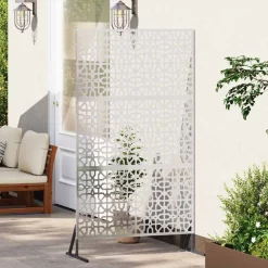 vidaXL Privacyscherm 100 x 50 x 180 cm Roestvrij staal zilver