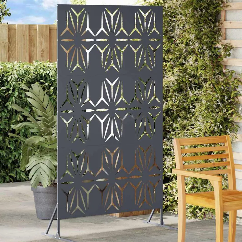 vidaXL Privacyscherm 100 x 50 x 180 cm Staal Antraciet