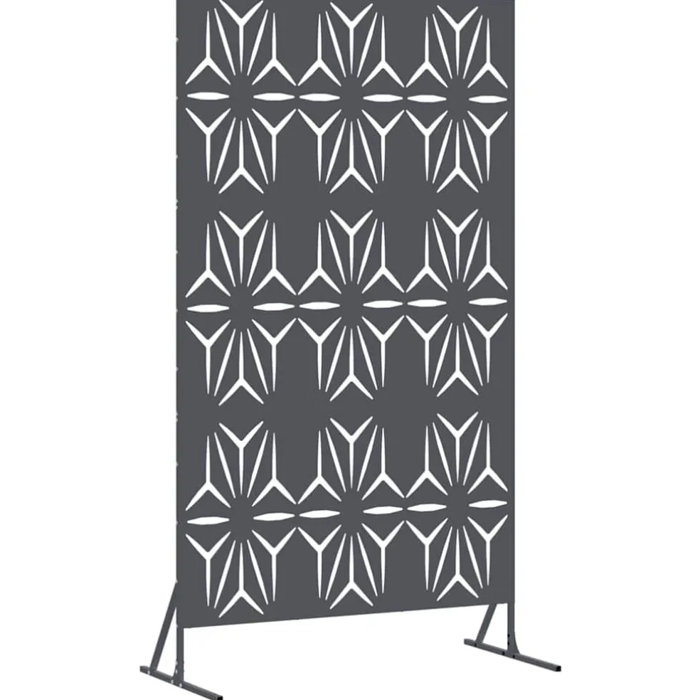 vidaXL Privacyscherm 100 x 50 x 180 cm Staal Antraciet