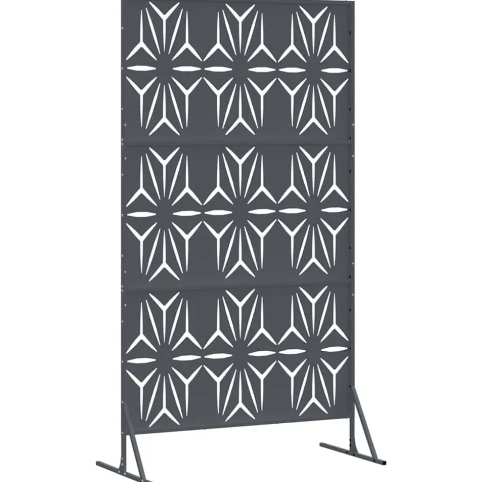 vidaXL Privacyscherm 100 x 50 x 180 cm Staal Antraciet