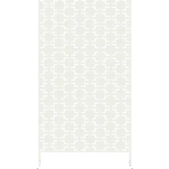vidaXL Privacyscherm 100 x 50 x 180 cm Staal Wit