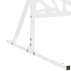 vidaXL Privacyscherm 100 x 50 x 180 cm Staal Wit