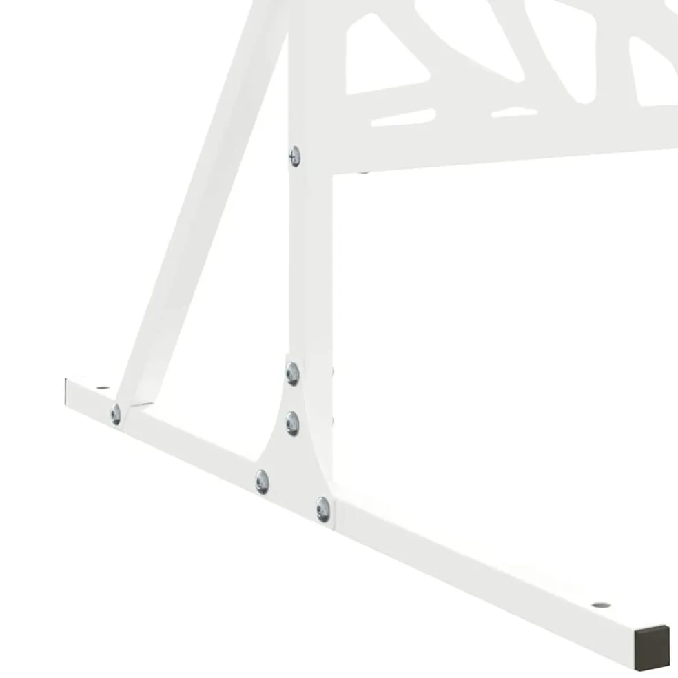 vidaXL Privacyscherm 100 x 50 x 180 cm Staal Wit