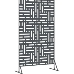 vidaXL Privacyscherm 100 x 50 x 180 cm Staal Antraciet