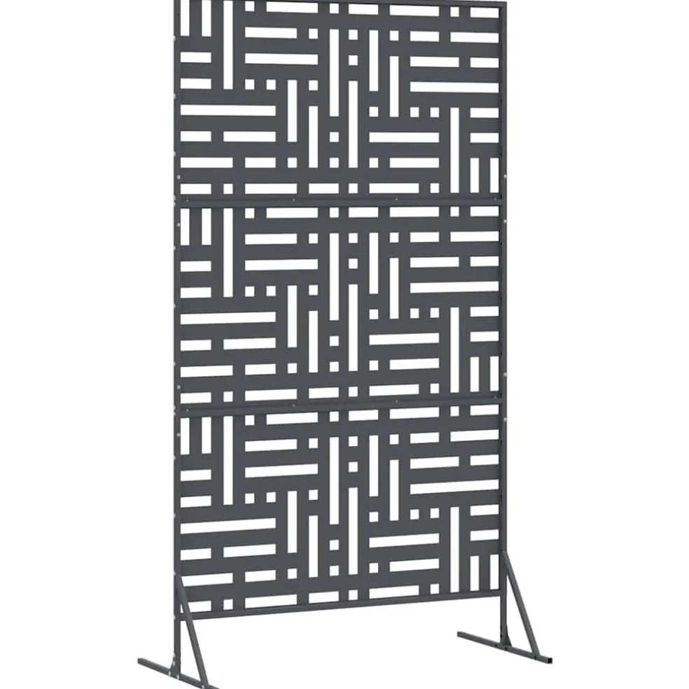 vidaXL Privacyscherm 100 x 50 x 180 cm Staal Antraciet