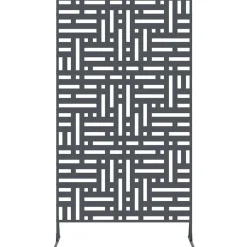 vidaXL Privacyscherm 100 x 50 x 180 cm Staal Antraciet