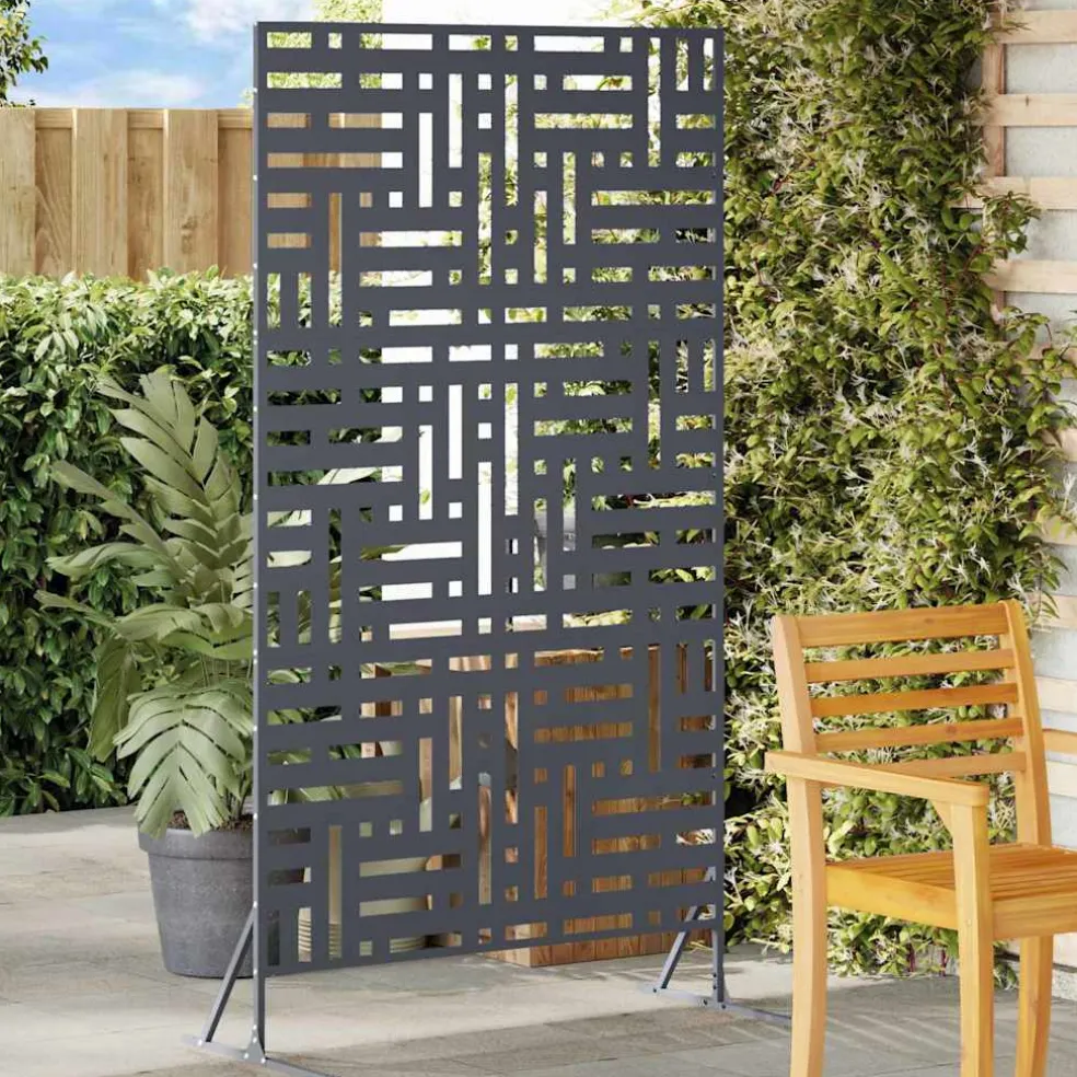 vidaXL Privacyscherm 100 x 50 x 180 cm Staal Antraciet