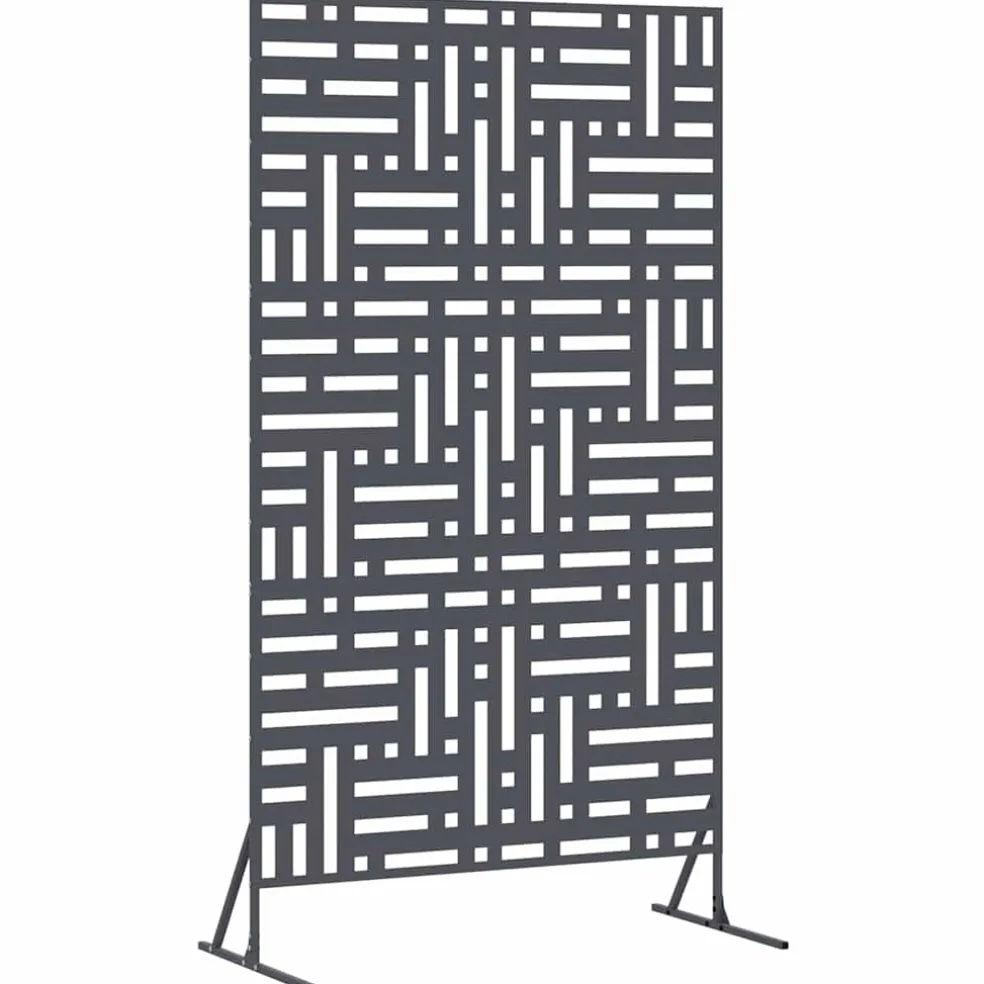 vidaXL Privacyscherm 100 x 50 x 180 cm Staal Antraciet
