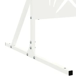 vidaXL Privacyscherm 100 x 50 x 180 cm Staal Wit