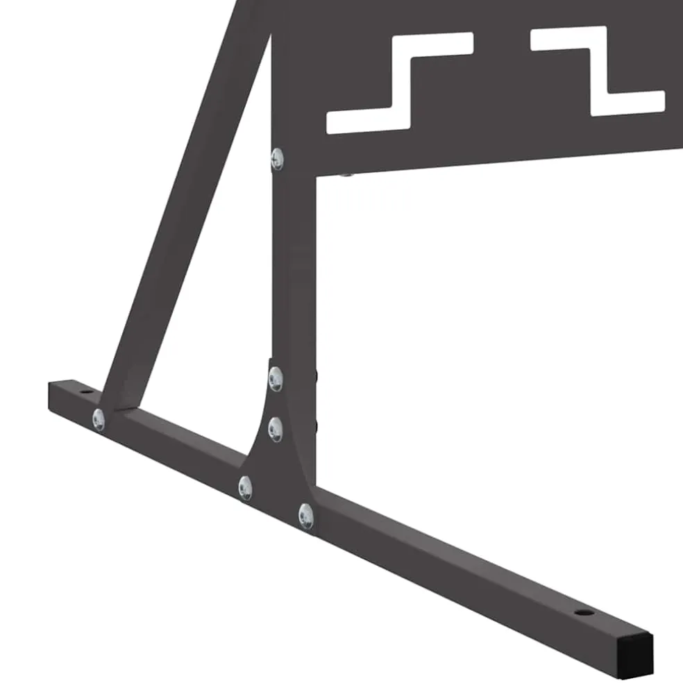 vidaXL Privacyscherm 100 x 50 x 180 cm Staal Antraciet