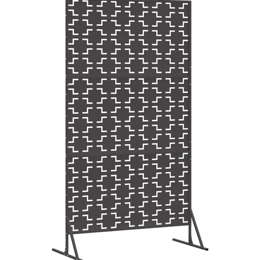 vidaXL Privacyscherm 100 x 50 x 180 cm Staal Antraciet
