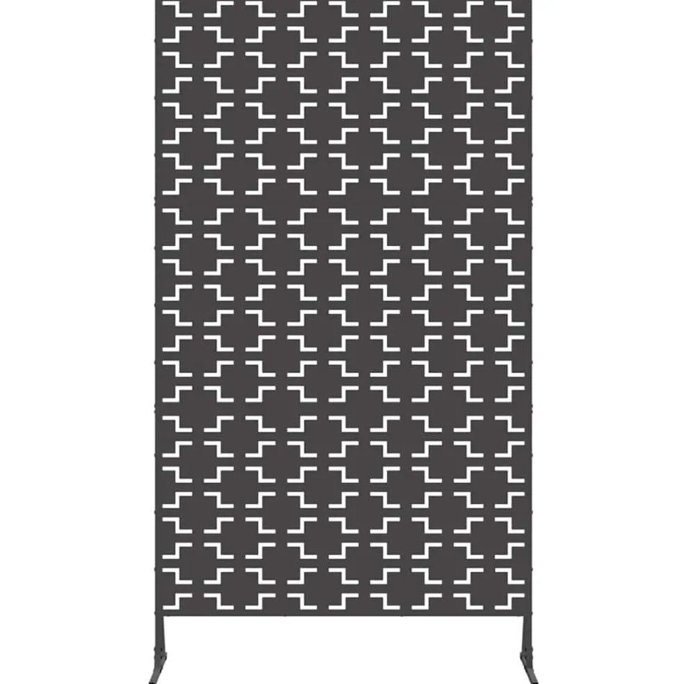 vidaXL Privacyscherm 100 x 50 x 180 cm Staal Antraciet